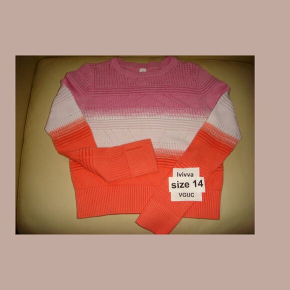 Ivivva Other - Ivivva Girl by Lululemon 🍋Calm After Practice Sweater thumbholes size 14